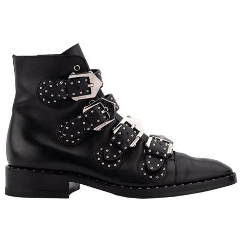 givenchy studded buckle strap ankle boots|givenchy sandal boots.